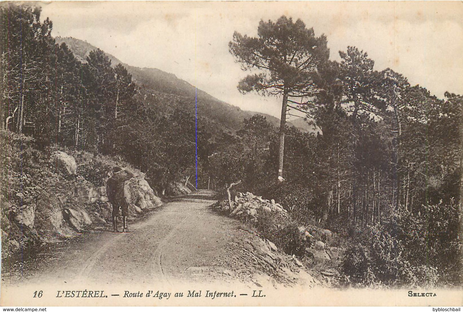 3 CPA 83 Var L'Estérel - Gorges Du Mal Infernet - Passage D'un Gué  + Route Forestière Au Col De L'Eveque 1922 - Altri & Non Classificati