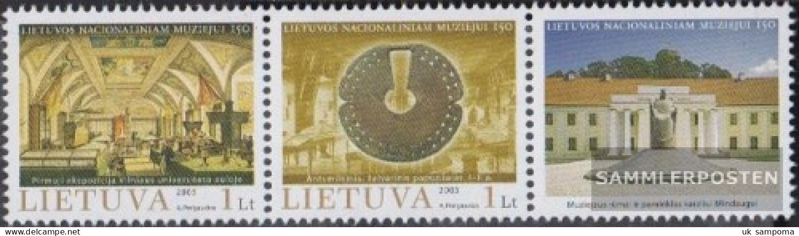 Lithuania 873-874Zf Couple (complete Issue) With Zierfeld Unmounted Mint / Never Hinged 2005 National Museum - Lithuania