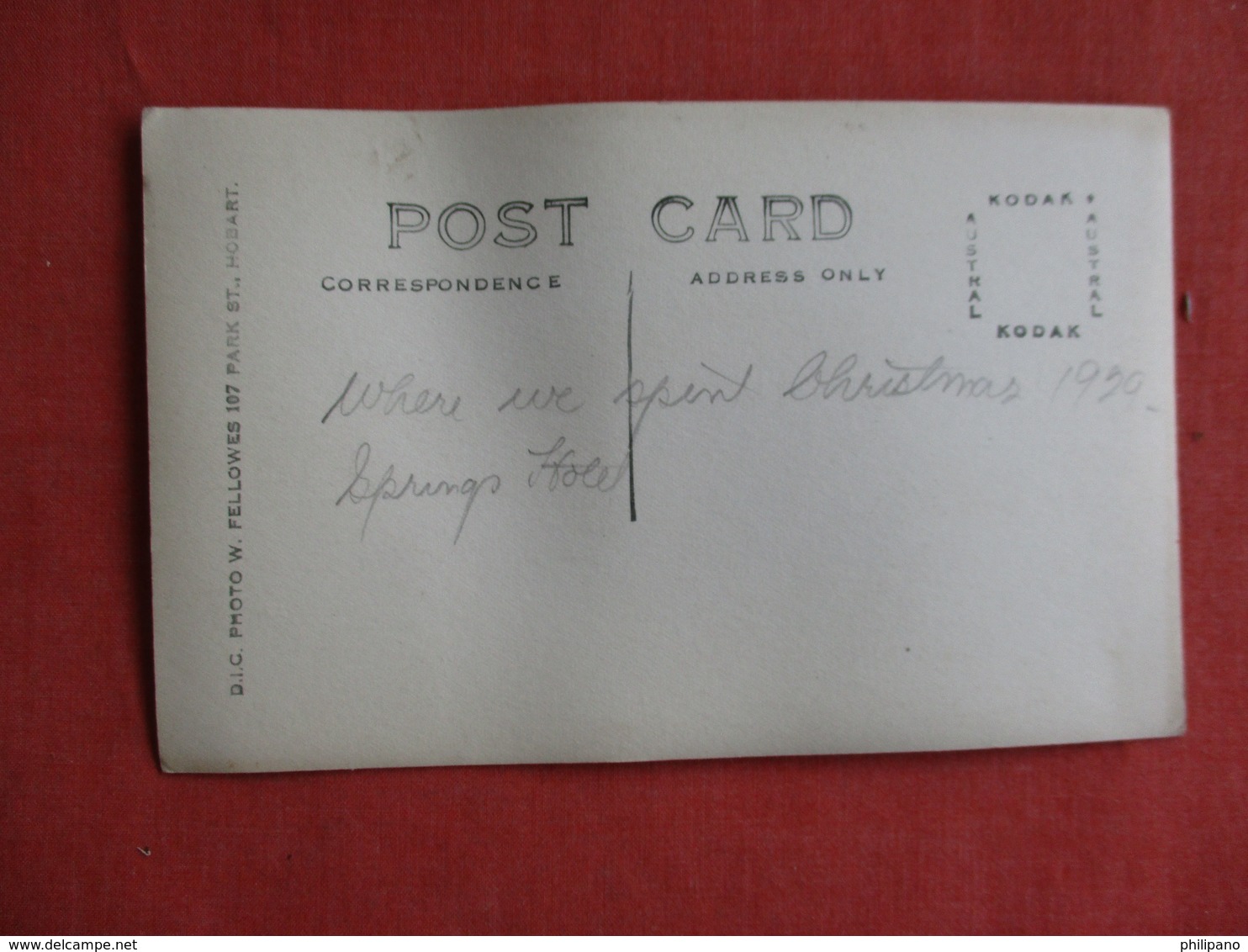 RPPC  BY Fellows--- Australia > Tasmania (TAS) >  Hotel Wellington  Near Hobart   No Crease, Has Ripple   Ref 3140 - Hobart