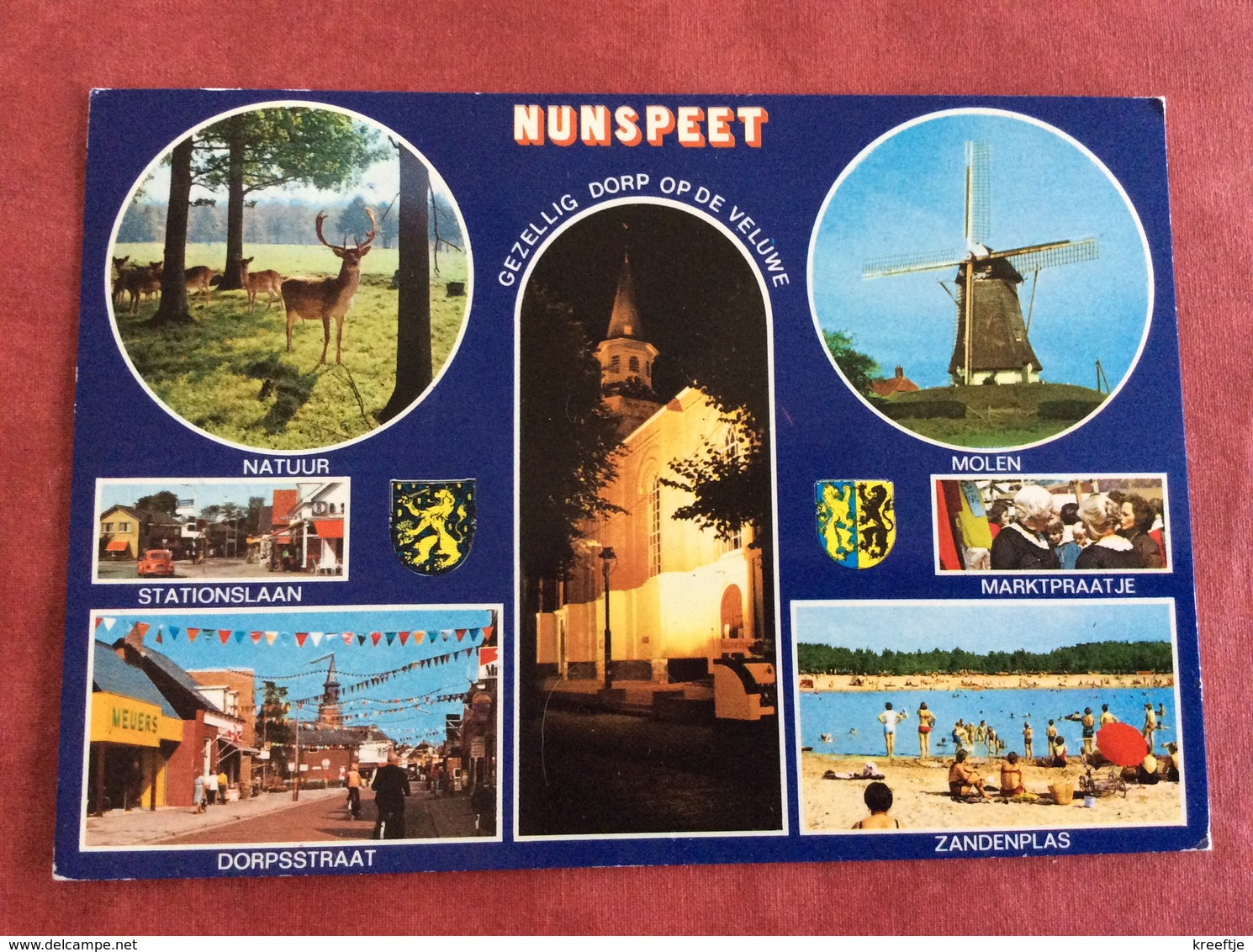 Nederland Nunspeet. ( Molen Hert Kerk ) - Nunspeet