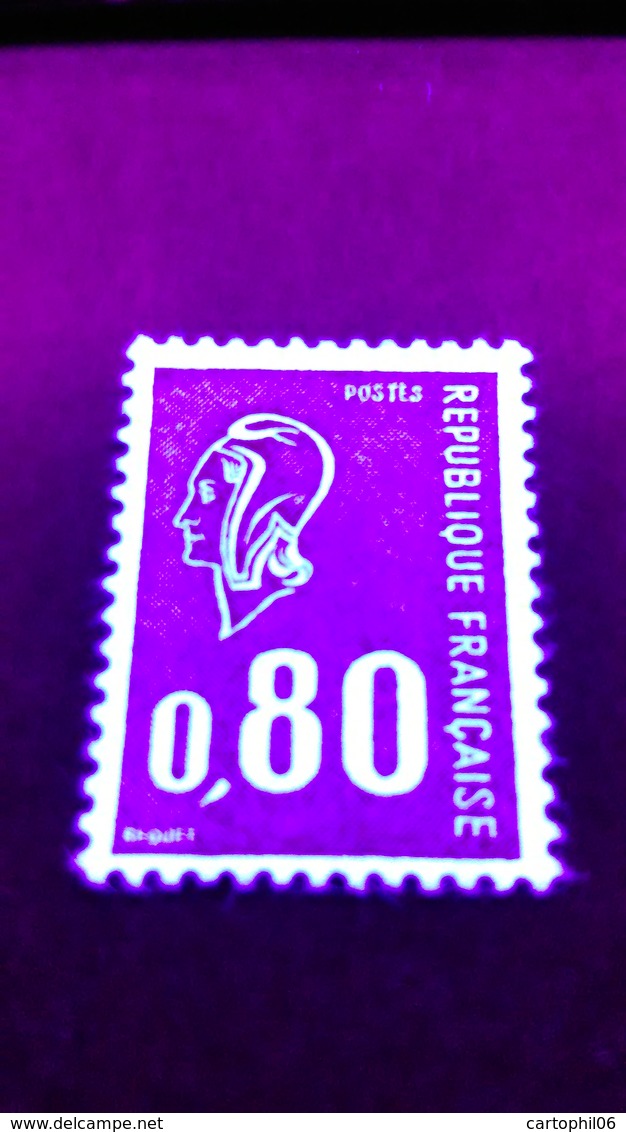 - FRANCE Variété N° 1816a ** - 80 C. Rouge Marianne De Béquet 1974 - SANS PHOSPHORE - GOMME BRILLANTE - Cote 22 EUR - - Unused Stamps