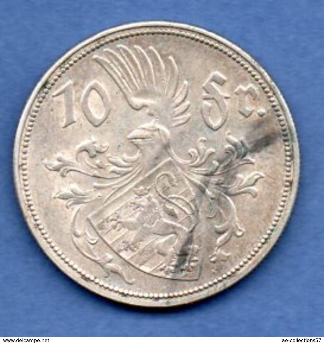 Luxembourg  -  10 Francs 1929  - Km # 39  -  état  TTB - Luxembourg