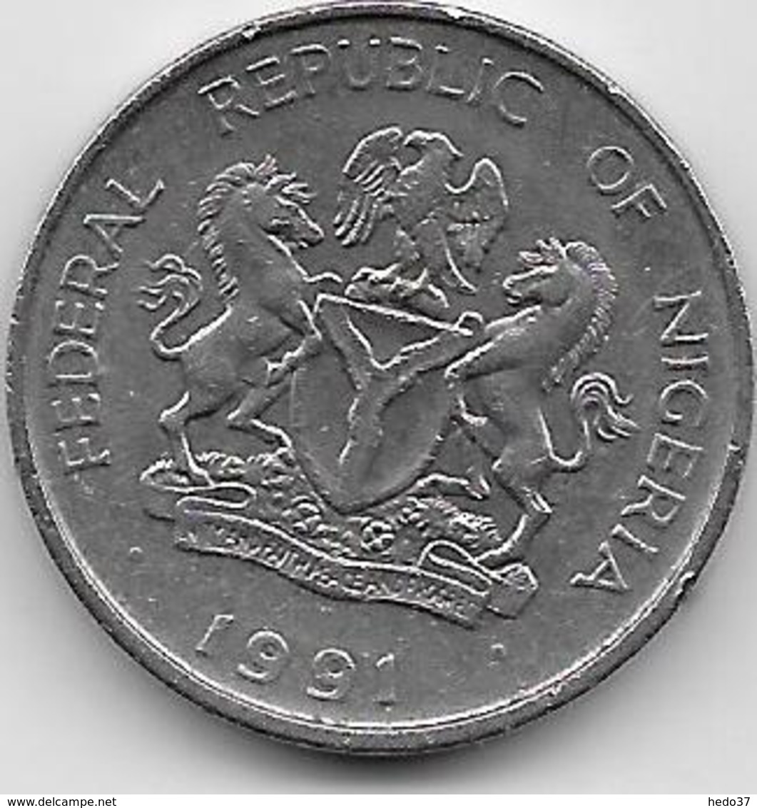 Nigéria - 1 Naira - 1991 - Nigeria