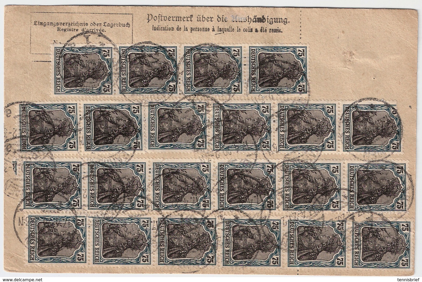 1922, Paketkarte , Massen MeF , Nach Schweden !   , #a1833 - Briefe U. Dokumente