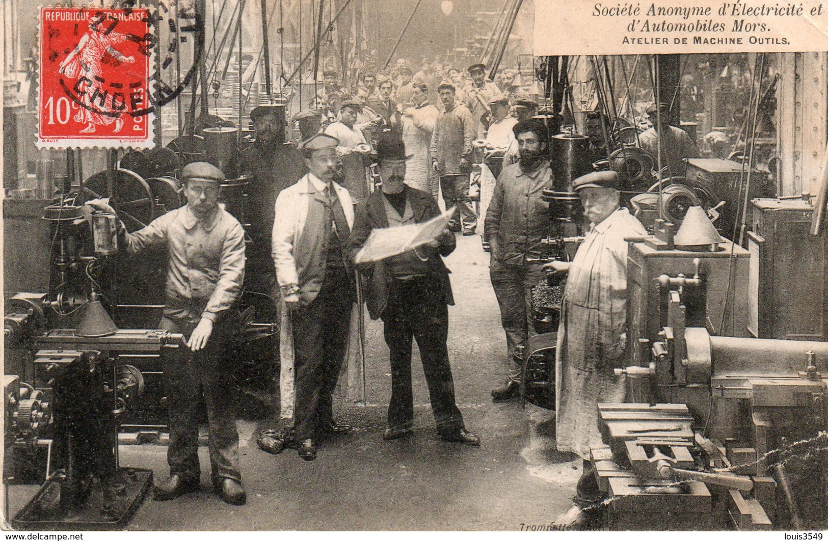 Paris -  Société  Anonyme  Et D'électricité Et D' Automobiles Mors - Atelier De Machine  Outils. - Autres & Non Classés