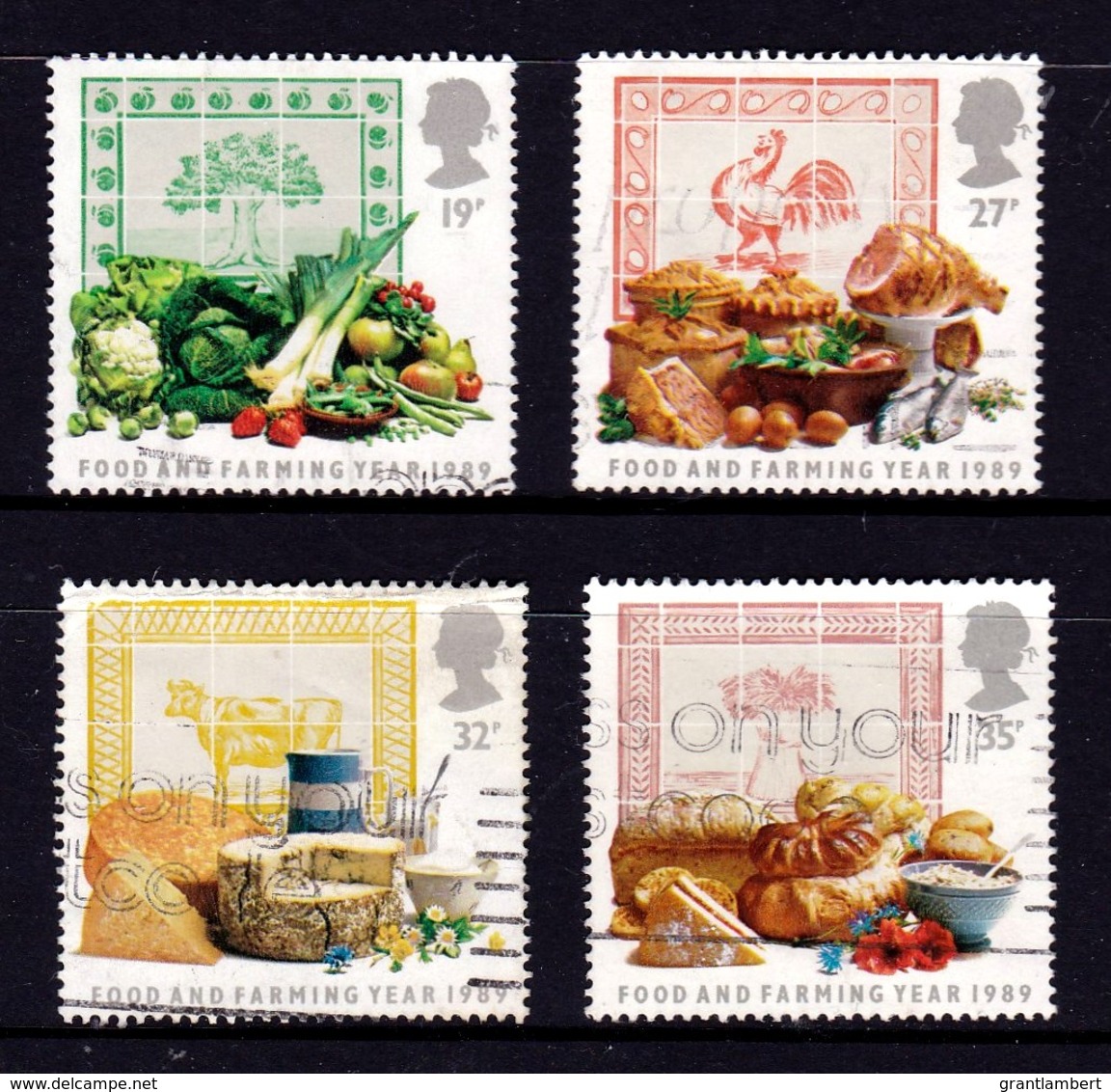 Great Britain 1989 Food & Farming Year Set Of 4 Used - Used Stamps