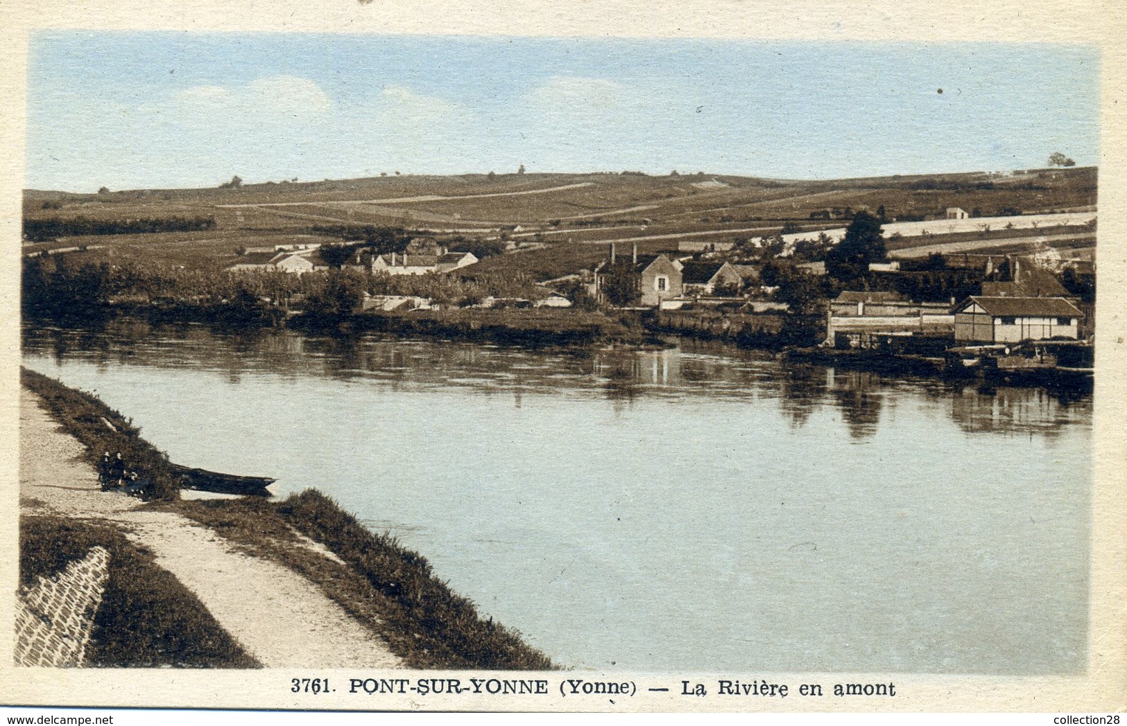 PONT-sur-YONNE La Rivière En Amont (1887) - Pont Sur Yonne