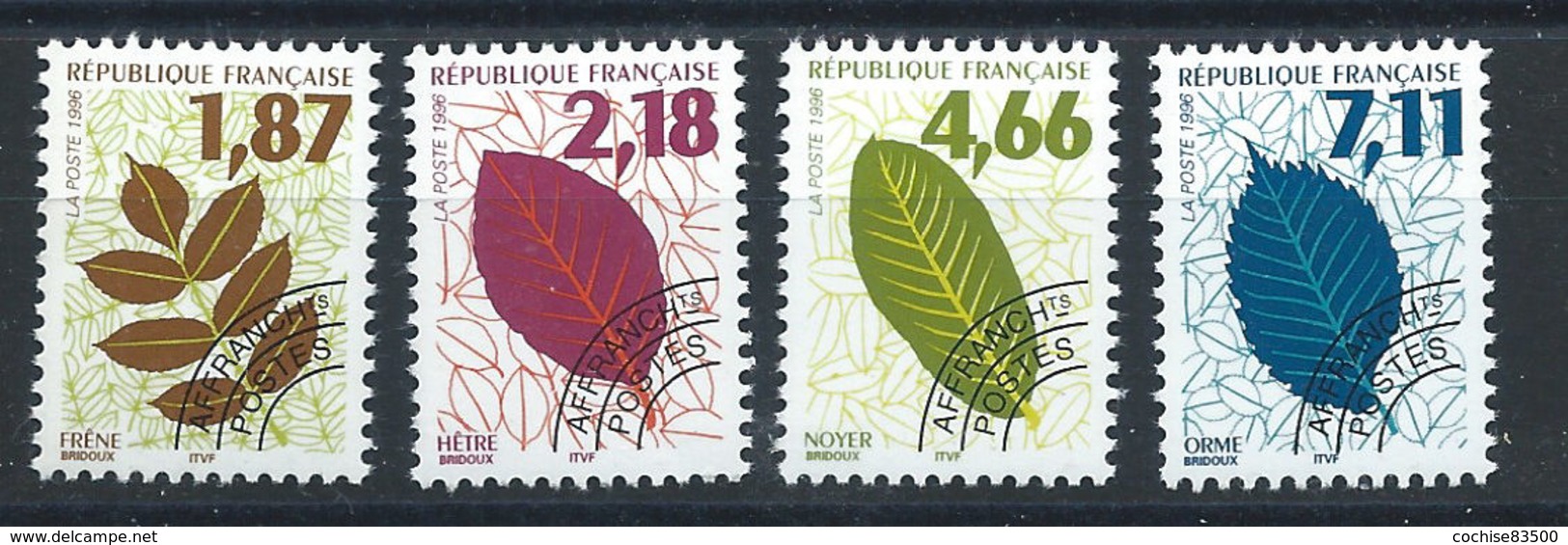 France Préo N°236/39** (MNH) 1996 - Feuilles D'arbres (II) - 1989-2008