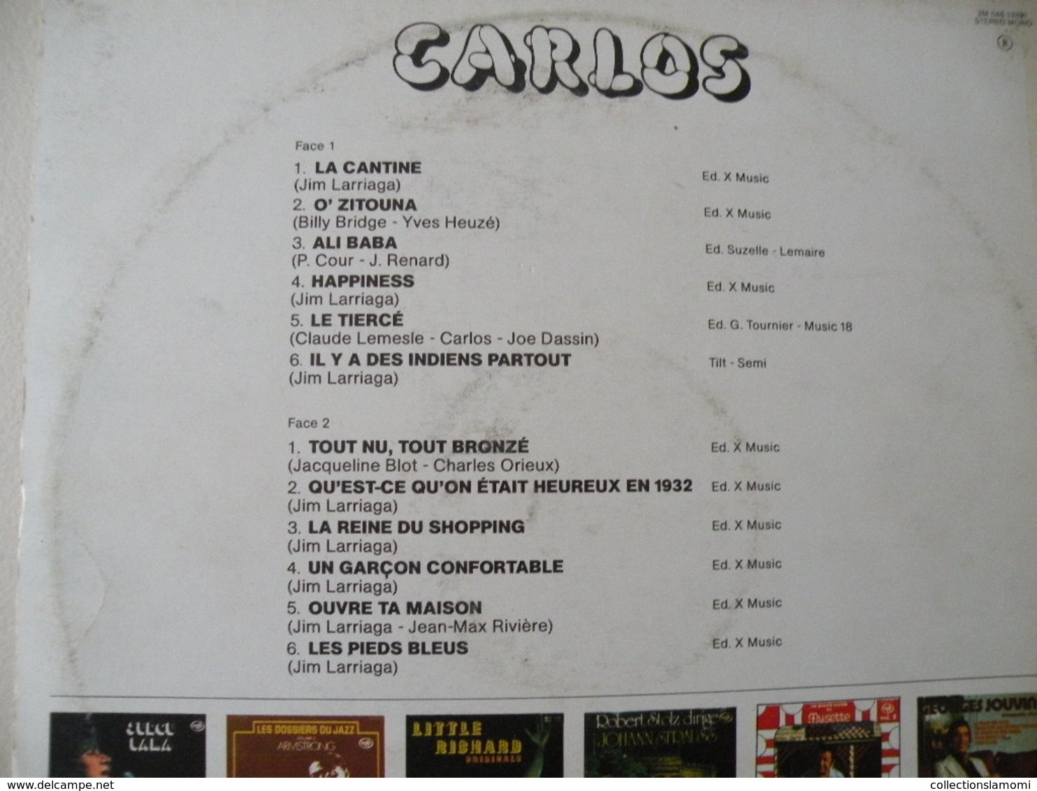 Carlos 1970 (Titres Sur Photos) - Vinyle 33 T LP - Autres - Musique Française