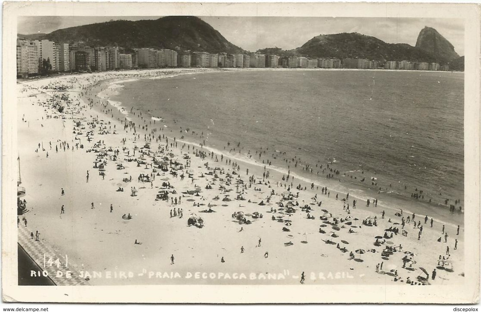 W676 Rio De Janeiro - Praia De Copacabana - Red Machine Timbre / Viaggiata 1960 - Rio De Janeiro