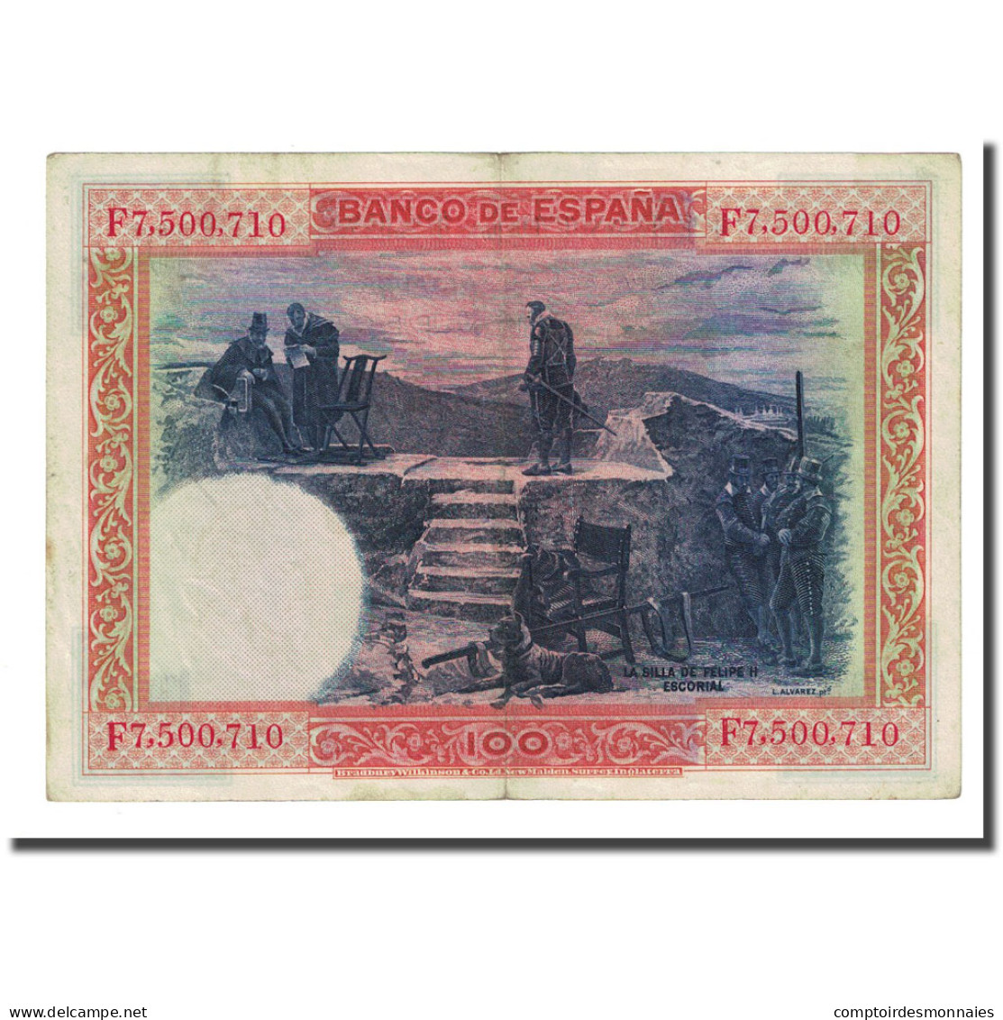 Billet, Espagne, 100 Pesetas, 1925-07-01, KM:69c, TTB - 100 Peseten