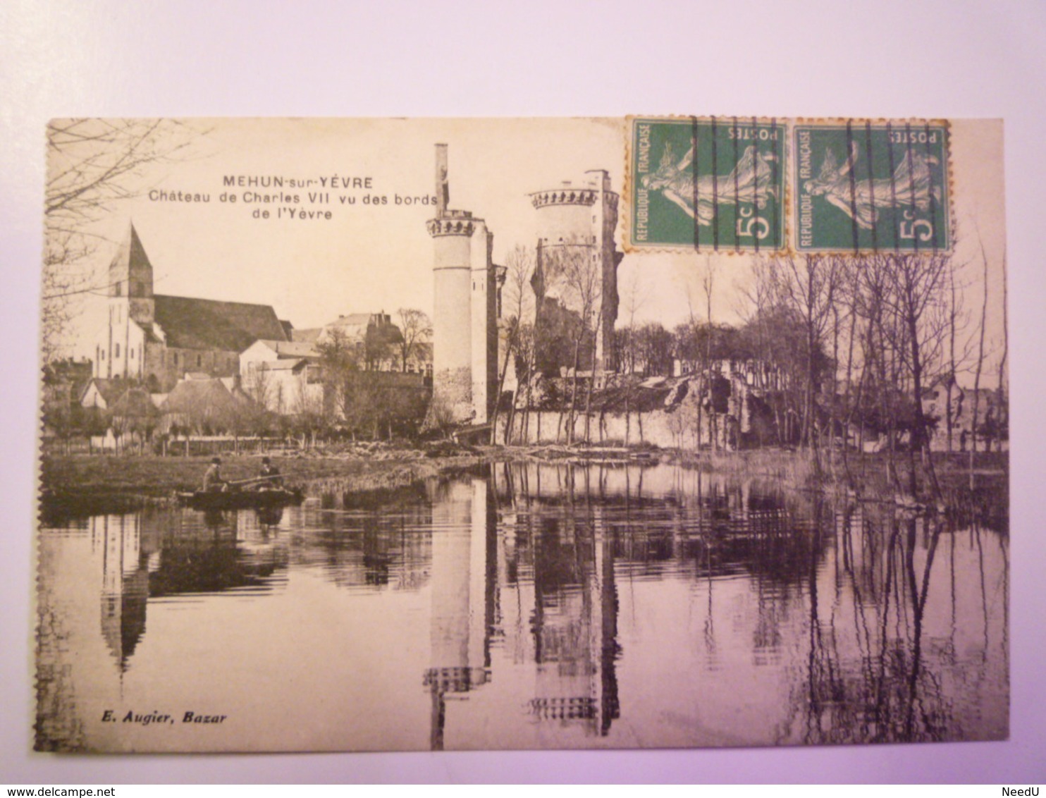 MEHUN-sur-YEVRE  (Cher)  :  Château De Charles VII Vu Des Bords De L'Yèvre   1912   XXX - Mehun-sur-Yèvre