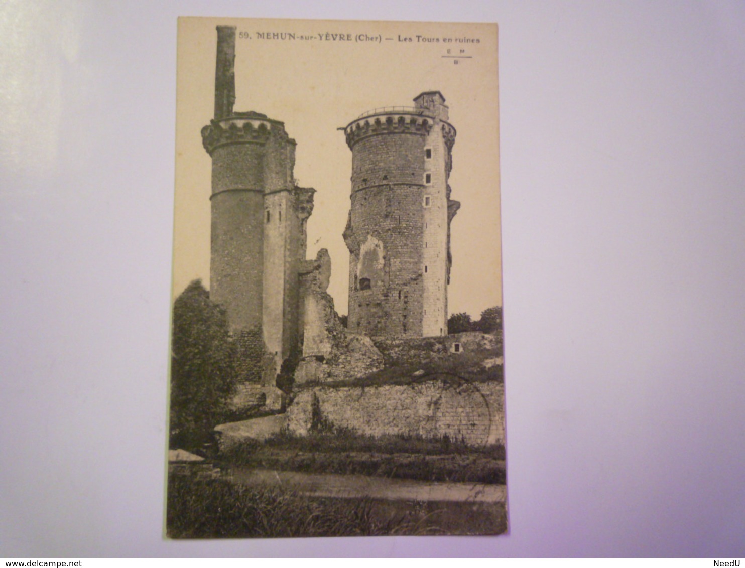 MEHUN-sur-YEVRE  (Cher)  :  Les TOURS En Ruines   1925   XXX - Mehun-sur-Yèvre