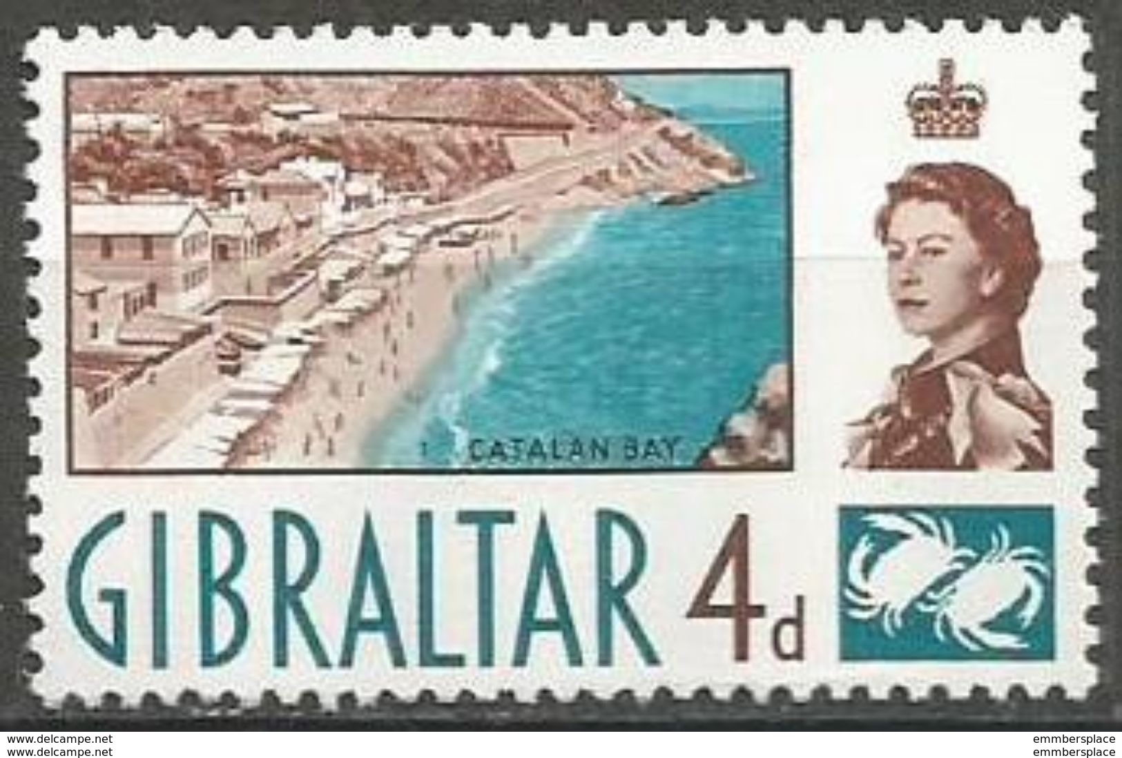 Gibraltar - 1960 Catalan Bay 4d MNH **  Sc 152 - Gibraltar