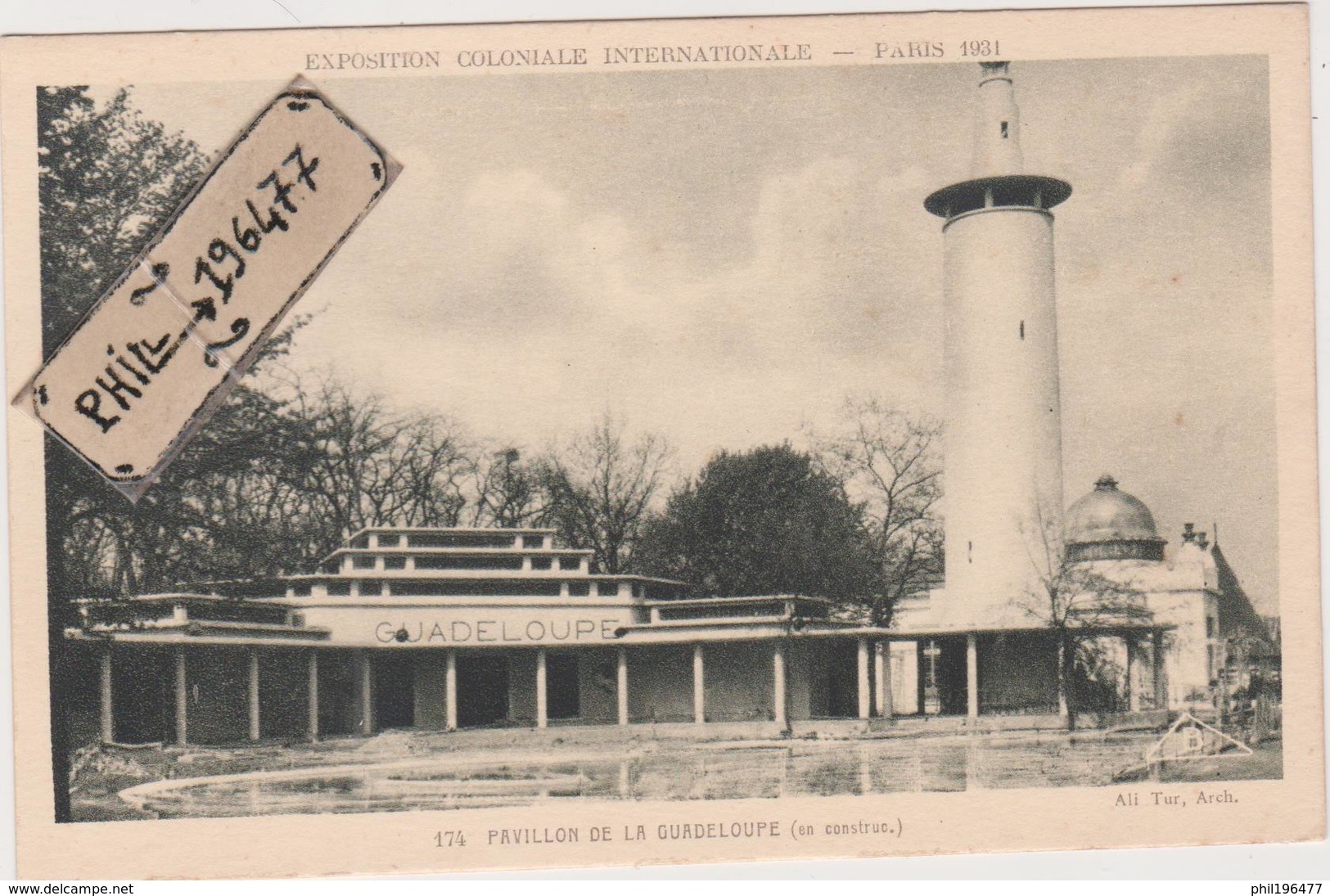 75 Paris - Cpa / Exposition Coloniale 1931 - Pavillon De La Guadeloupe. - Mostre