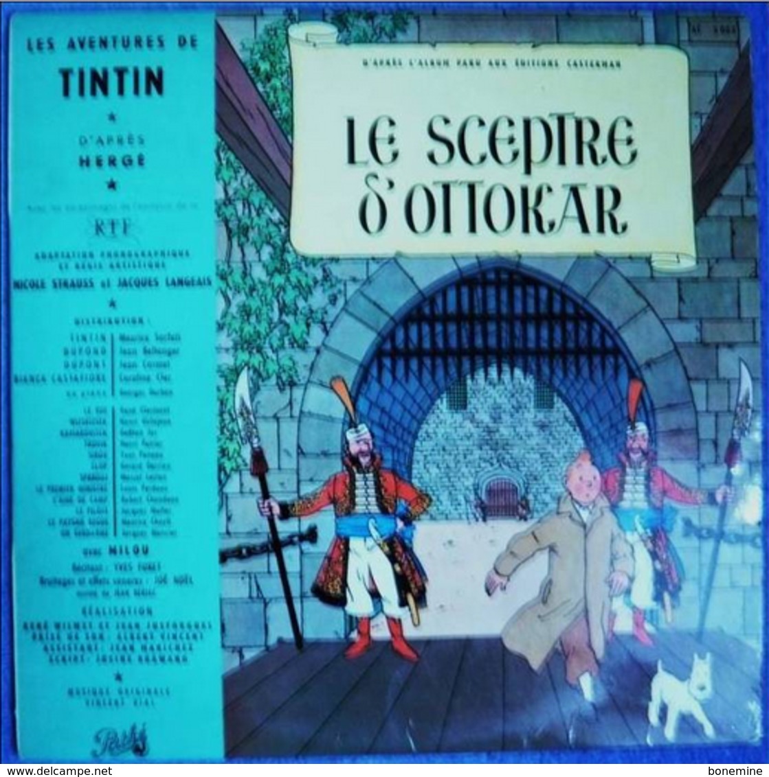 Tintin: LE SCEPTRE D'OTTOKAR Vinyle LP 33 Tours 25 Cms  TTBE - Kinderlieder