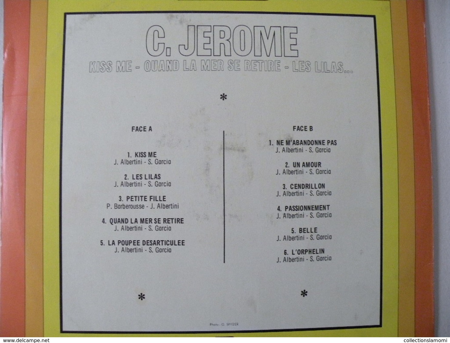 C. Jérome 1974 (Titres Sur Photos) - Vinyle 33 T LP - Autres - Musique Française