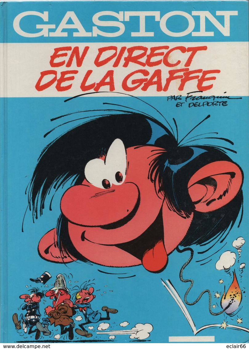 GASTON  « En Direct De LAGAFFE » FRANQUIN & DELPORTE Ed. Dupuis Année1969  BD Bande Dessinée Impeccable - Franquin