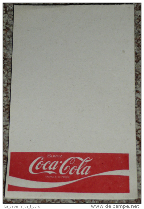 Rare Ancien Carnet De Bistro COCA COLA - Autres & Non Classés