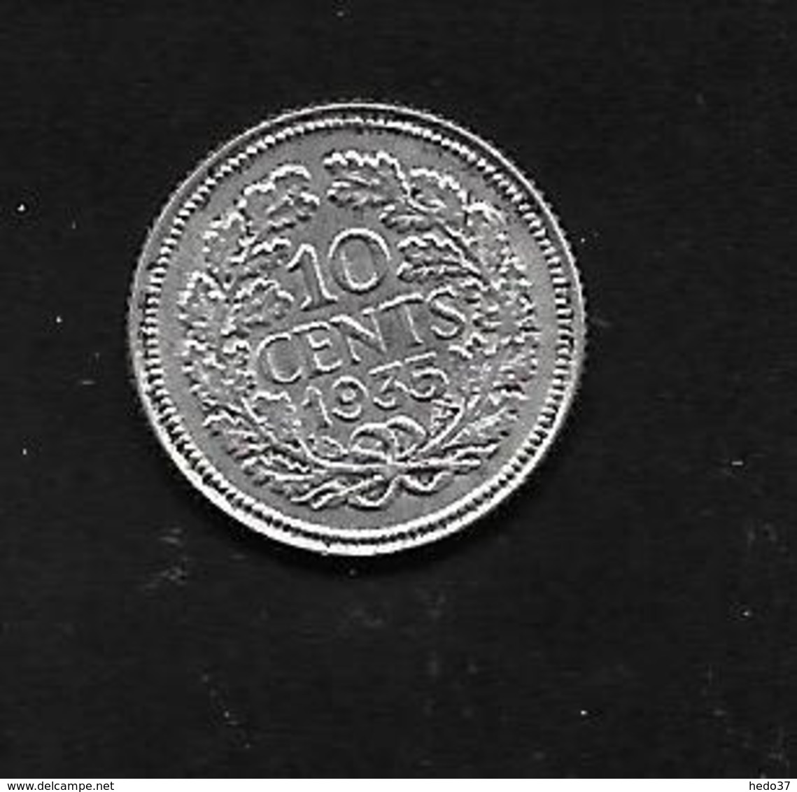 Pays Bas - 10 Cent - 1935 - Argent - 10 Cent