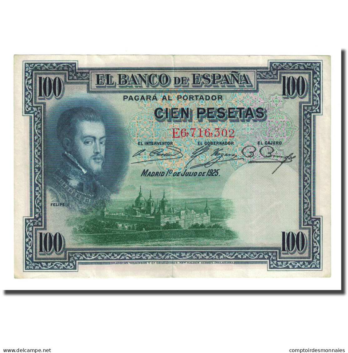 Billet, Espagne, 100 Pesetas, 1925-07-01, KM:69c, TTB+ - 100 Pesetas