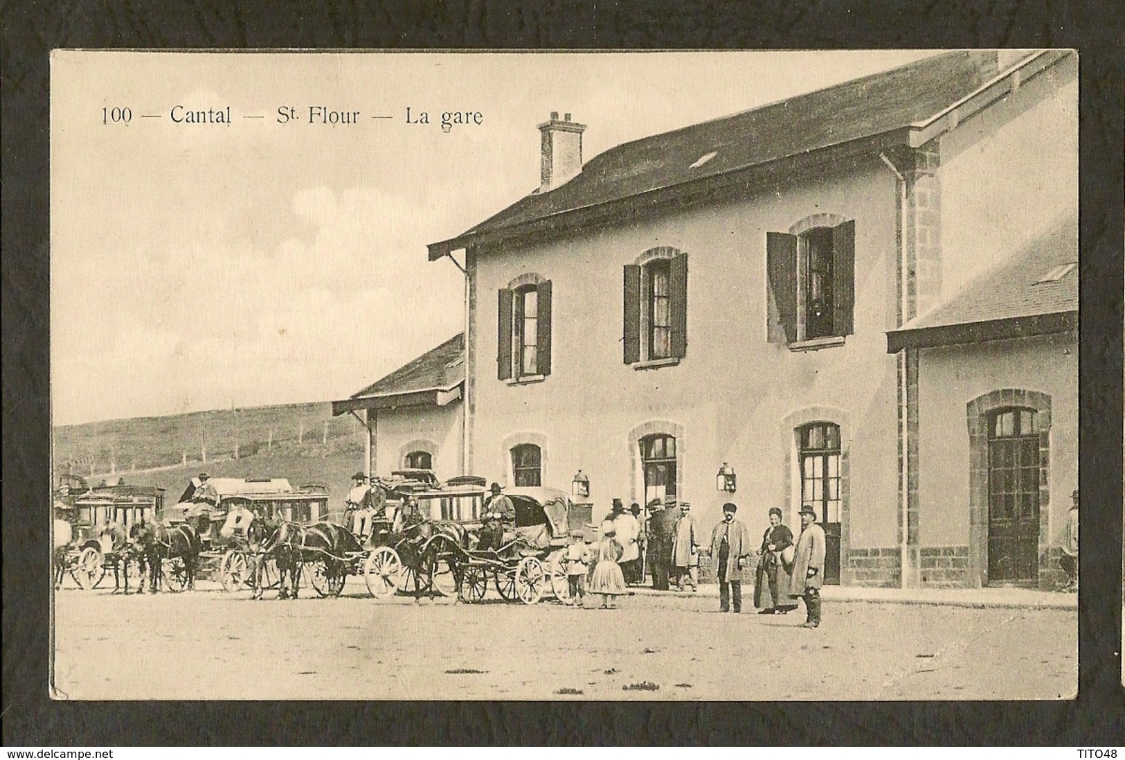 CP-St-FLOUR-CANTAL - La Gare - Saint Flour