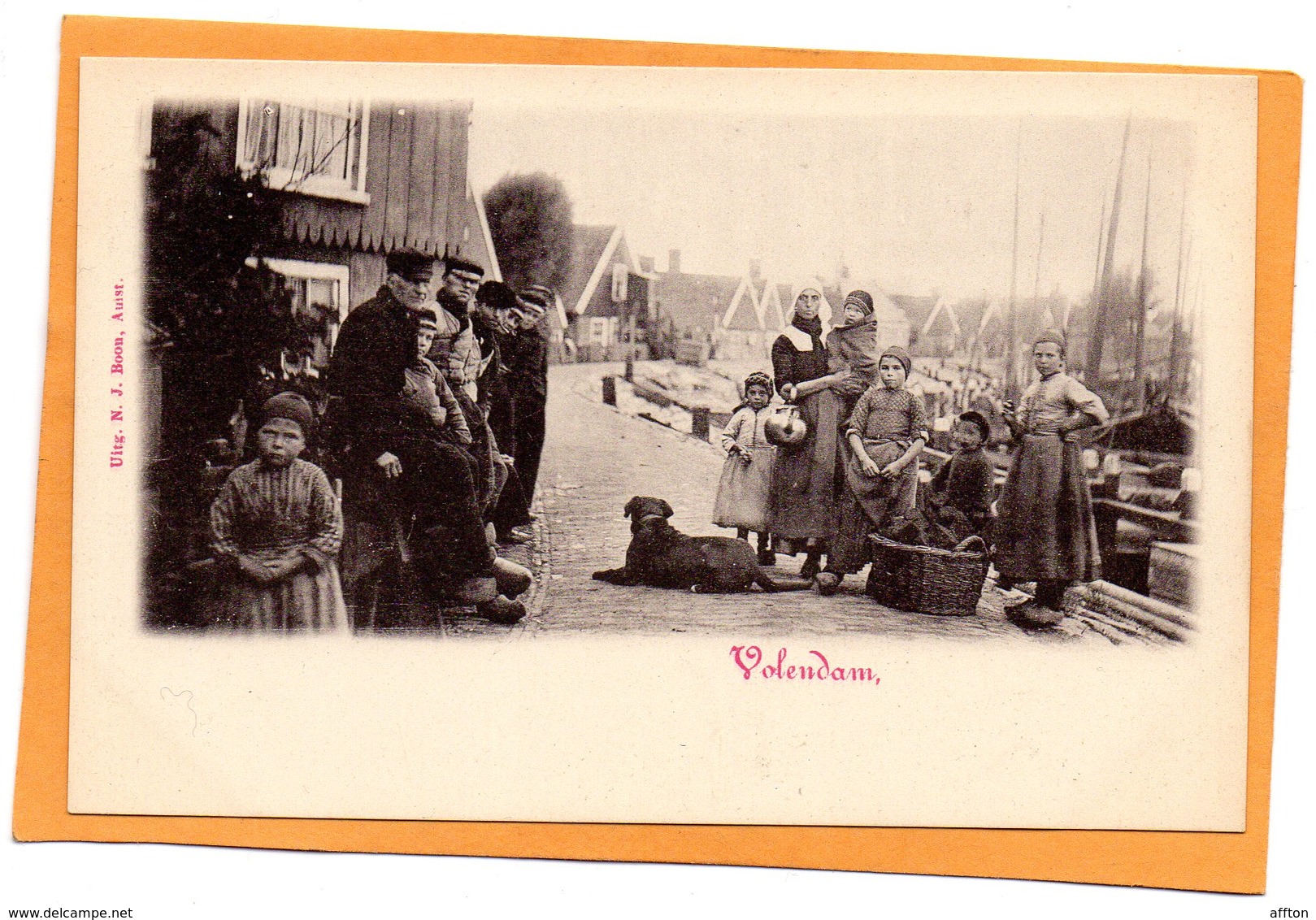 Volendam Netherlands 1900 Postcard - Volendam