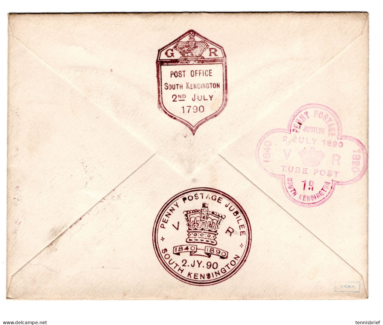 1890, Sehr  Selt. Sonder-Stp. Jubilee !   , #a1863 - Briefe U. Dokumente
