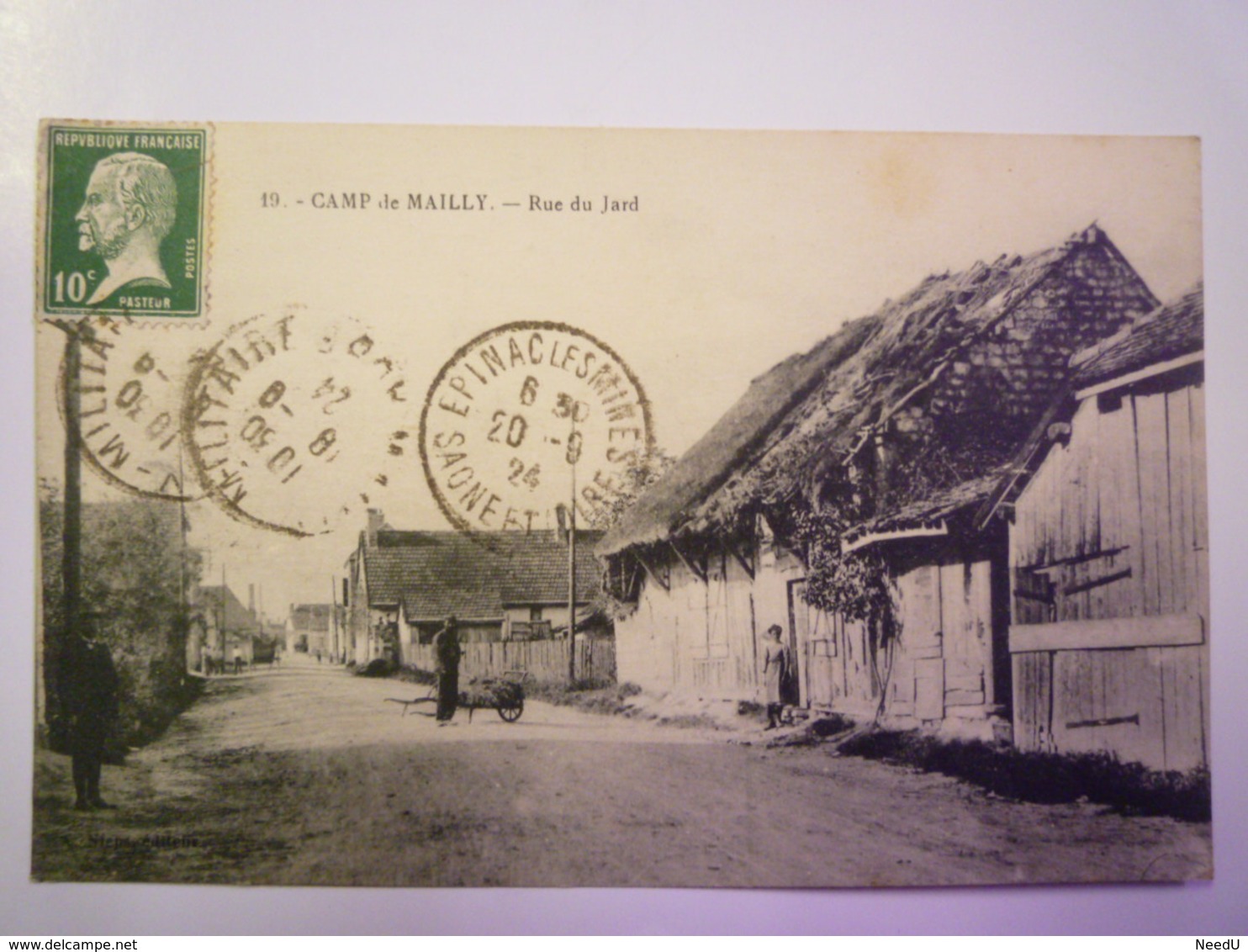 CAMP De MAILLY  (Aube)  :  Rue Du  JARD   1924   XXX - Mailly-le-Camp