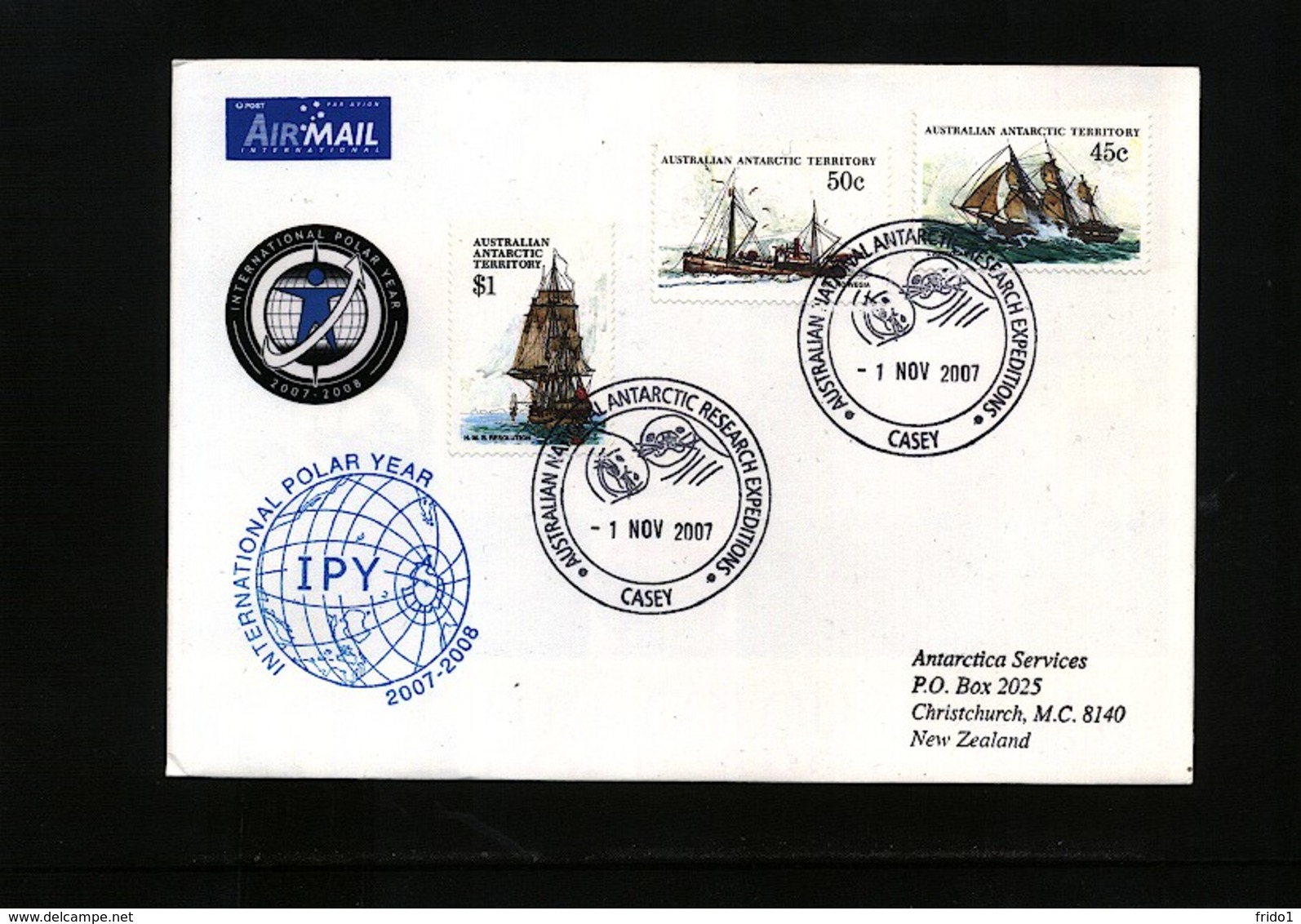 Australian Antarctic Territory 2007 International Polar Year Casey Interesting Cover - Internationales Polarjahr