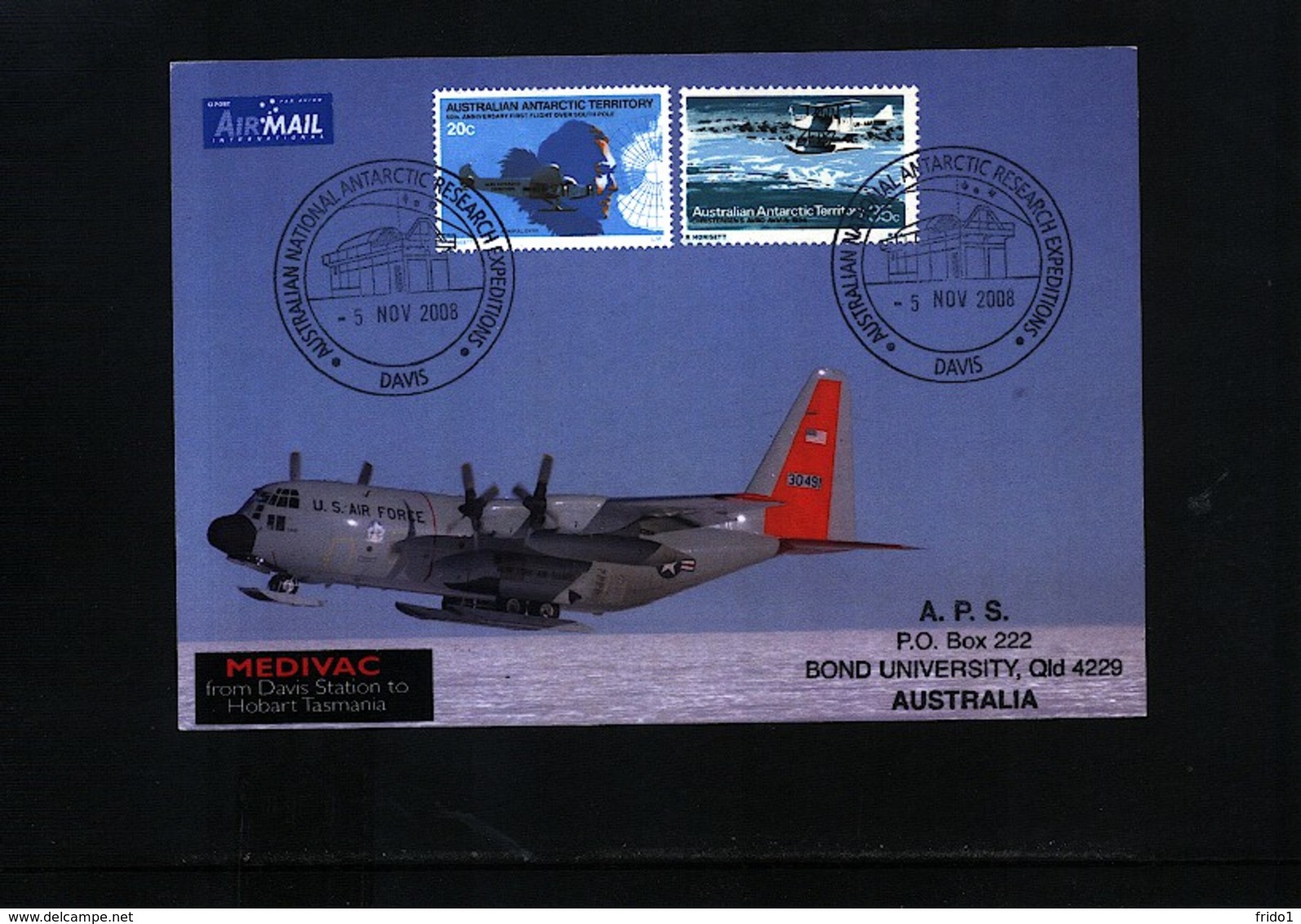 Australian Antarctic Territory 2008 Australian National Antarctic Research Expeditions Davis Interesting Cover - Briefe U. Dokumente