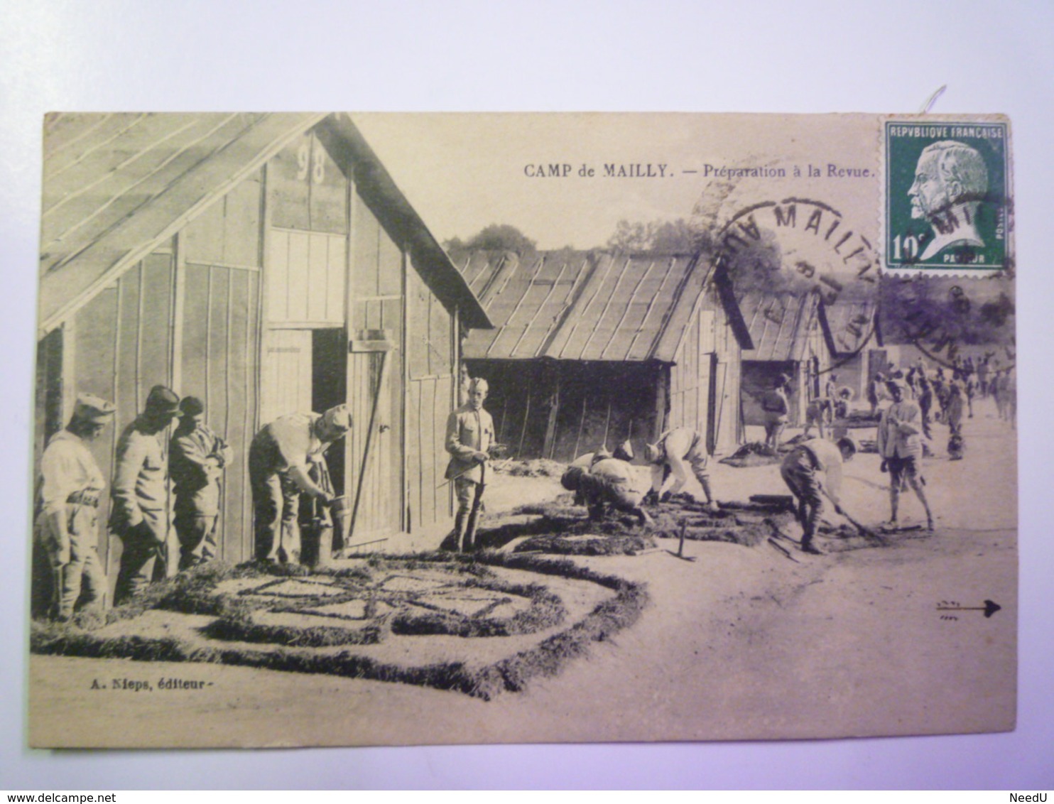 CAMP-de-MAILLY  (Aube)  :  Préparation à La REVUE   1924   XXX - Mailly-le-Camp