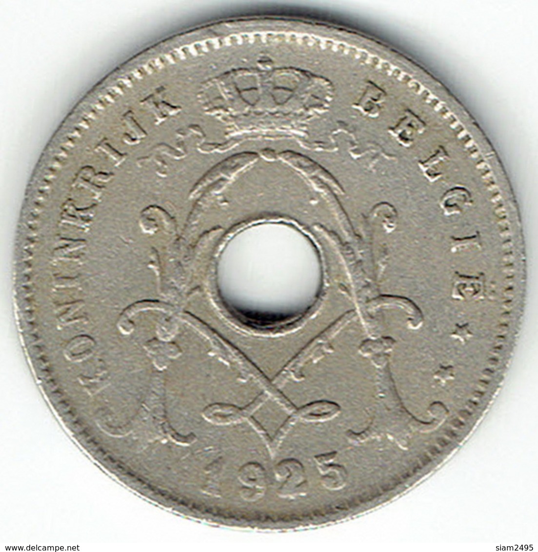 Belgium, 5 Centimes 1925 (NL) - 5 Cent