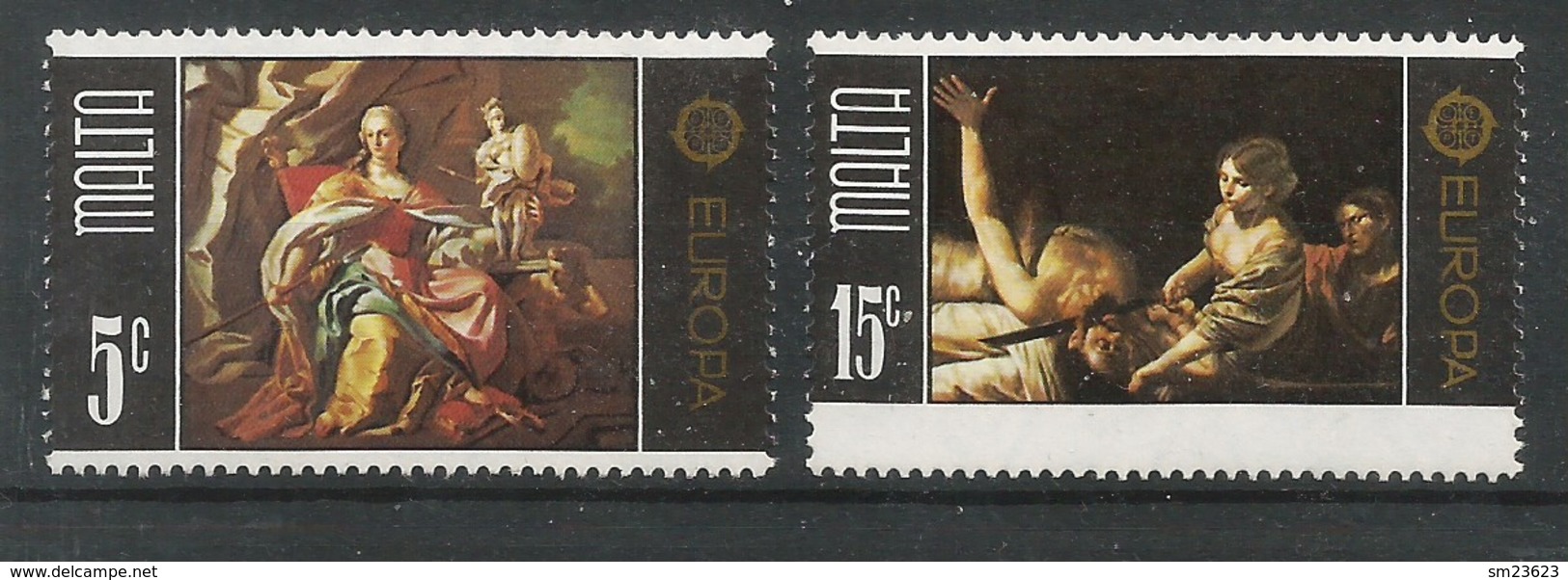 Malta 1975  Mi.Nr. 512 / 513 , EUROPA CEPT Gemälde - Postfrisch / MNH / (**) - 1975