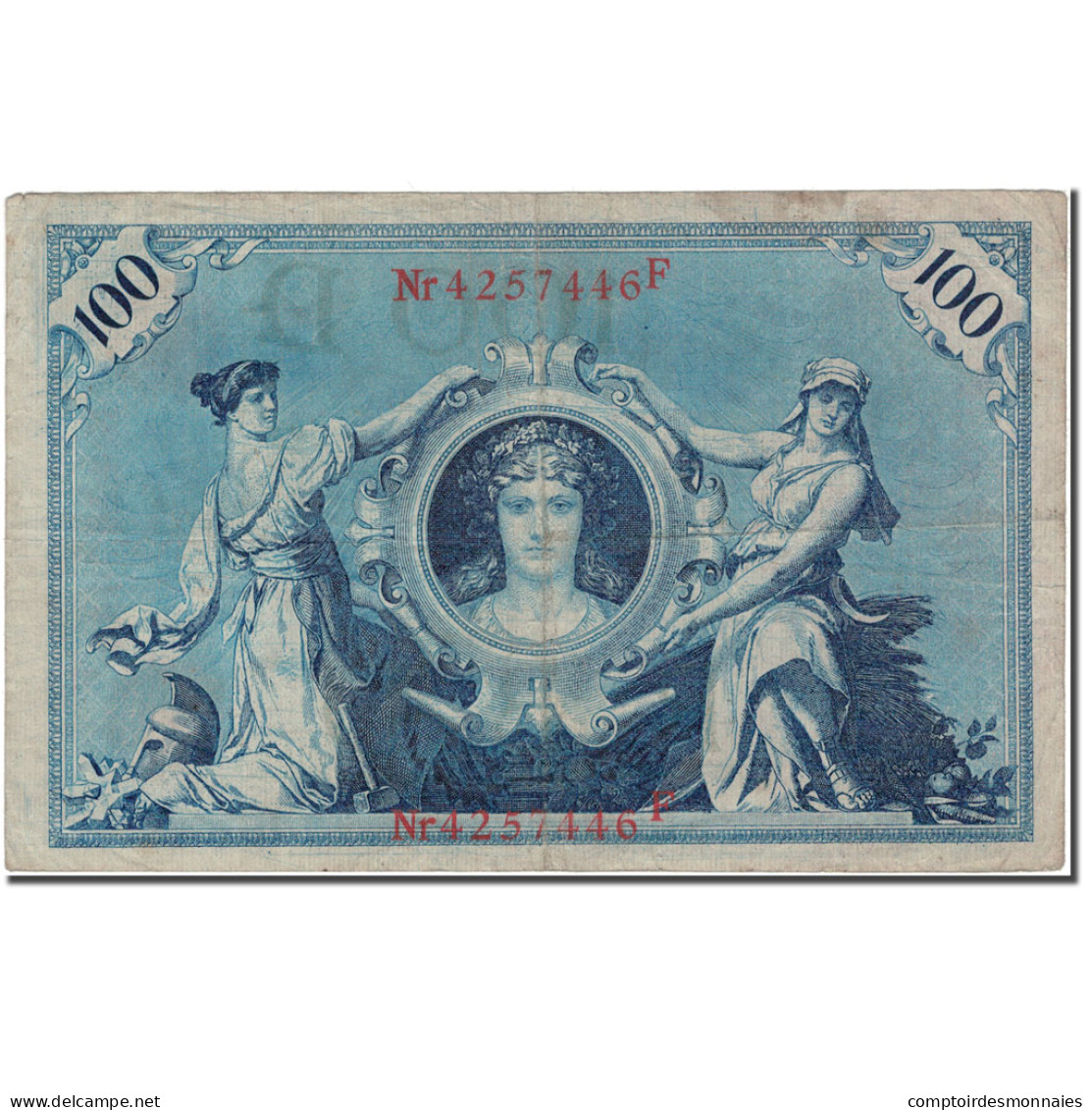 Billet, Allemagne, 100 Mark, 1908-02-07, KM:33a, TB+ - 100 Mark