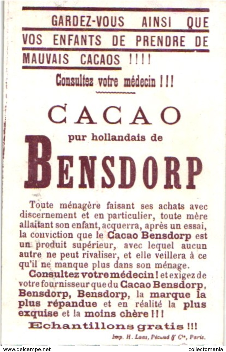 9 cards litho  c1900 chromos Cacao Bensdorp's , cartes : FRance Histoire, Clovis, templiers tempeliers croisade