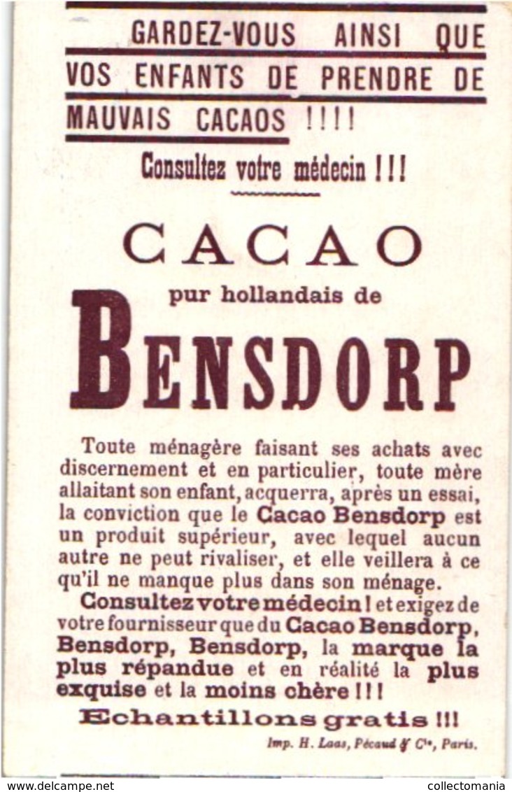 9 cards litho  c1900 chromos Cacao Bensdorp's , cartes : FRance Histoire, Clovis, templiers tempeliers croisade