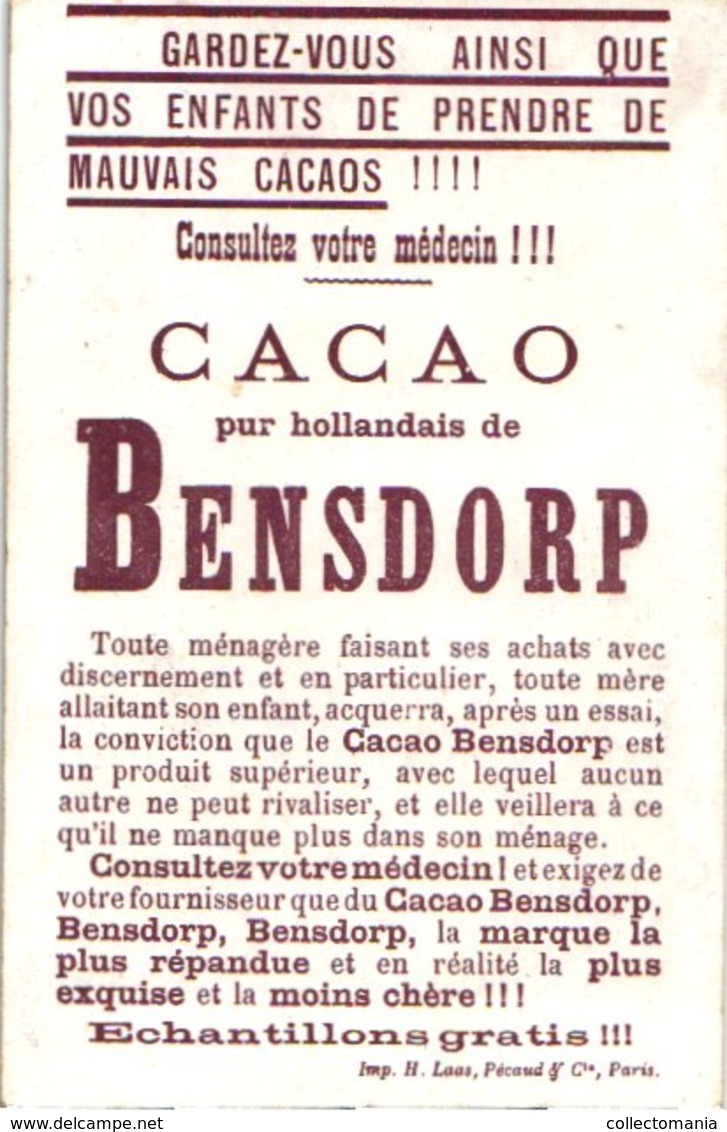 9 cards litho  c1900 chromos Cacao Bensdorp's , cartes : FRance Histoire, Clovis, templiers tempeliers croisade