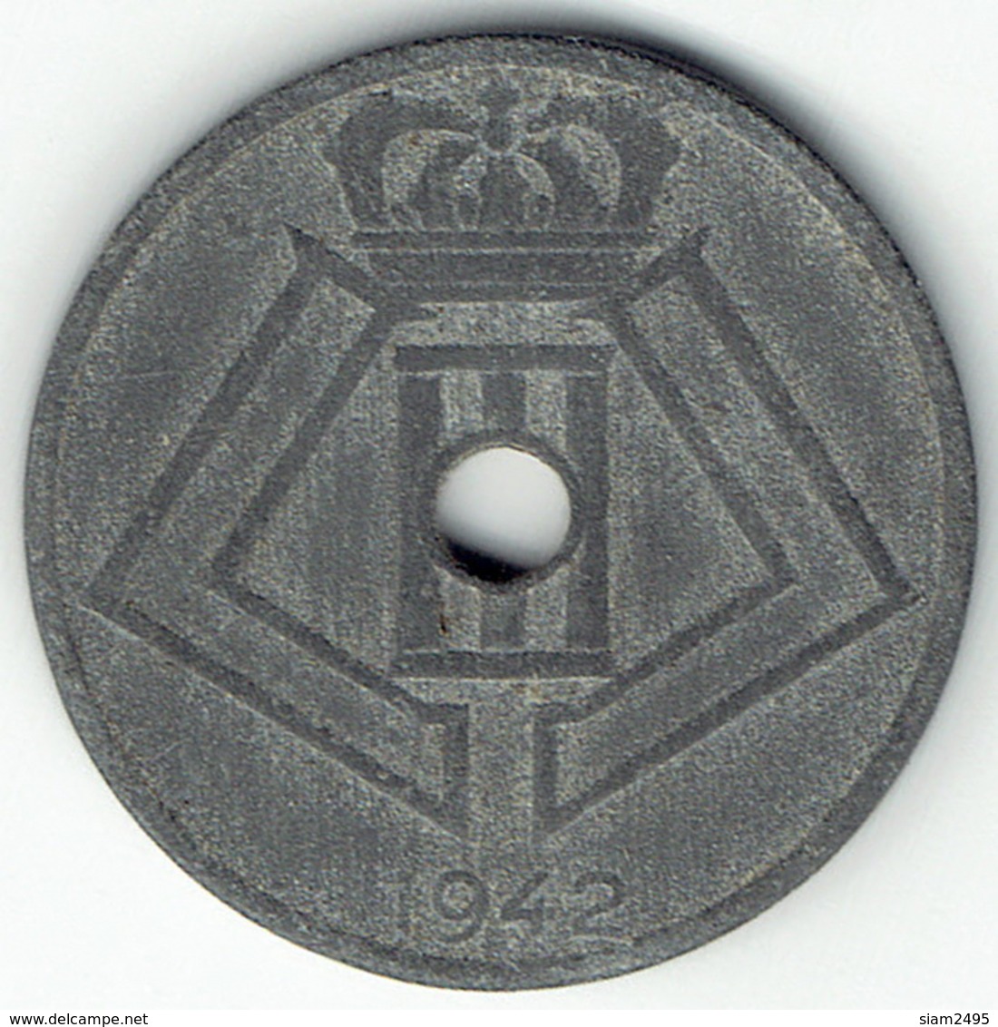 Belgium, 25 Centimes 1942 (FR-NL) - 25 Centesimi
