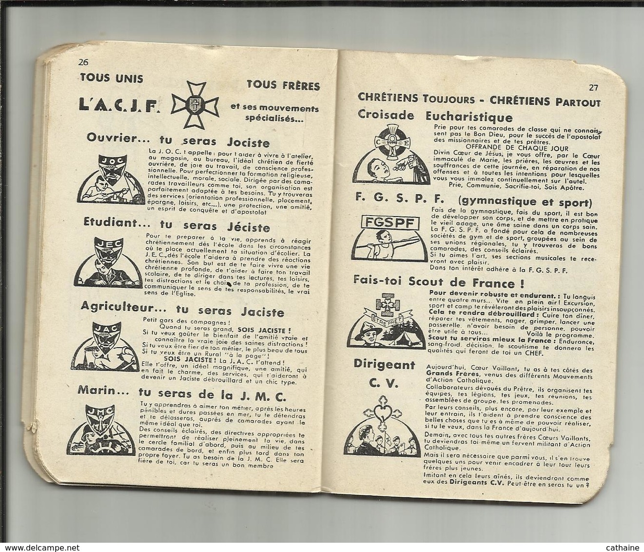 SCOUTISME . 1939 . " LES COEURS VAILLANTS DE FRANCE " . CARNET DU CHEF D EQUIPE .DEUX CARNETS DANS UN .