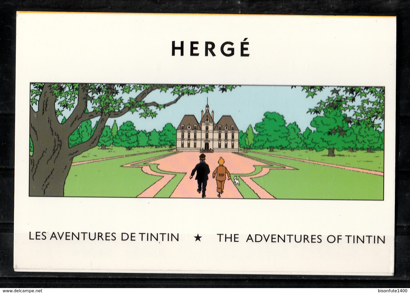 CP Tintin : Etui Pour 14 Cartes Postales Tintin Vide ( Voir Photos ) Edition Hergé/Moulinsart Sundancer. - Bandes Dessinées