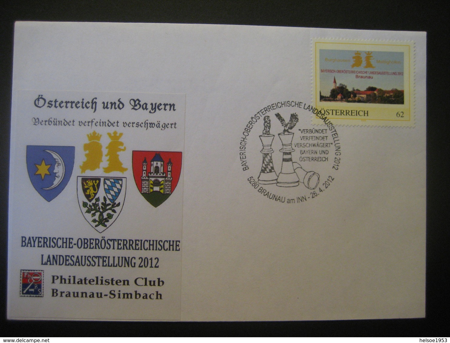 Österreich- Pers.BM Braunau, Bayerisch - Österreichische Landesausstellung 2012 - Personalisierte Briefmarken