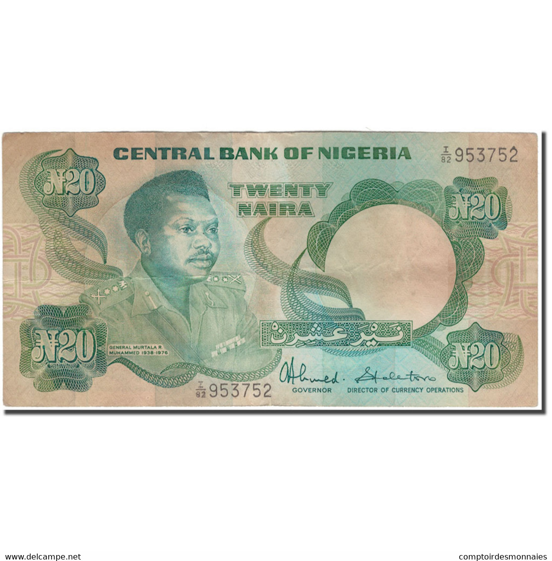 Billet, Nigéria, 20 Naira, KM:26c, TB - Nigeria