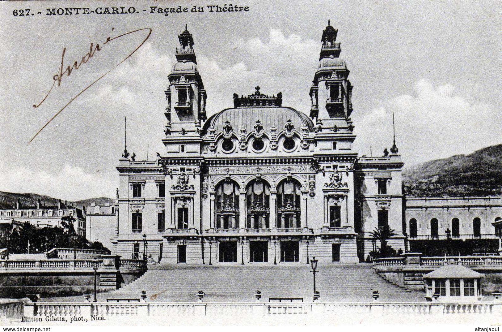 MONTE-CARLO- 392-  Facade Du Théâtre. 1902- 1/5 - Opernhaus & Theater