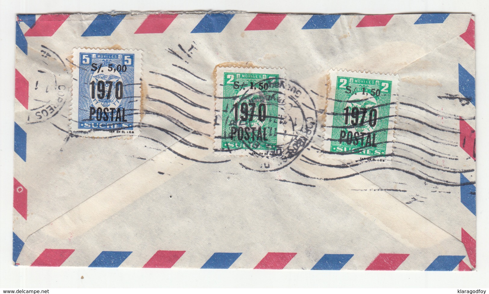 Importadora Babahoyo Cía. Ltda. Letter Cover Travelled 1971 B190120 - Ecuador