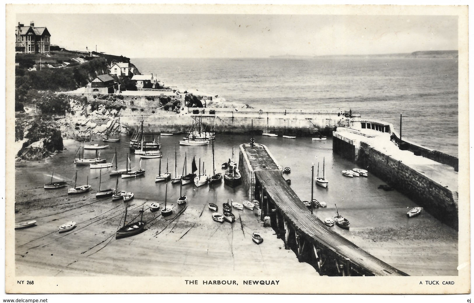 The Harbour, Newquay Real Photo C1951 - Tuck - Newquay