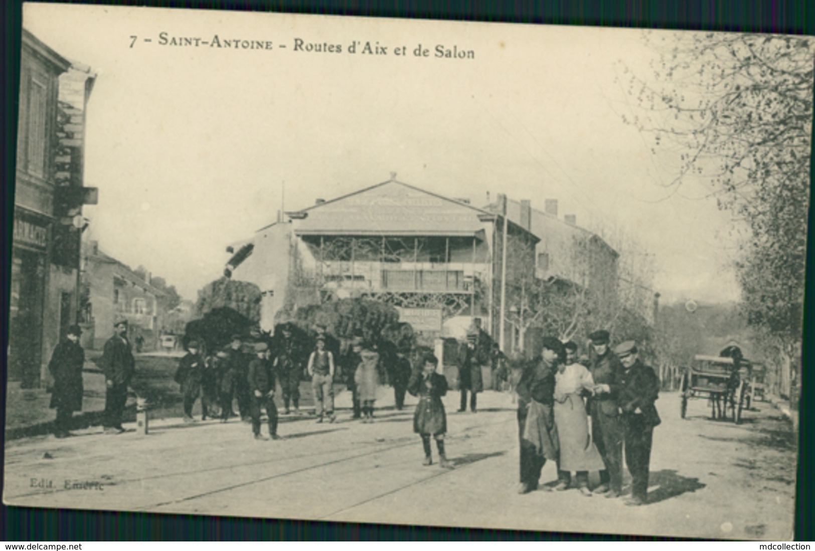 13 MARSEILLE / Saint Antoine Routes D'Aix Et De Salon / BELLE CARTE ANIMEE PAS COURANTE - Nordbezirke, Le Merlan, Saint-Antoine