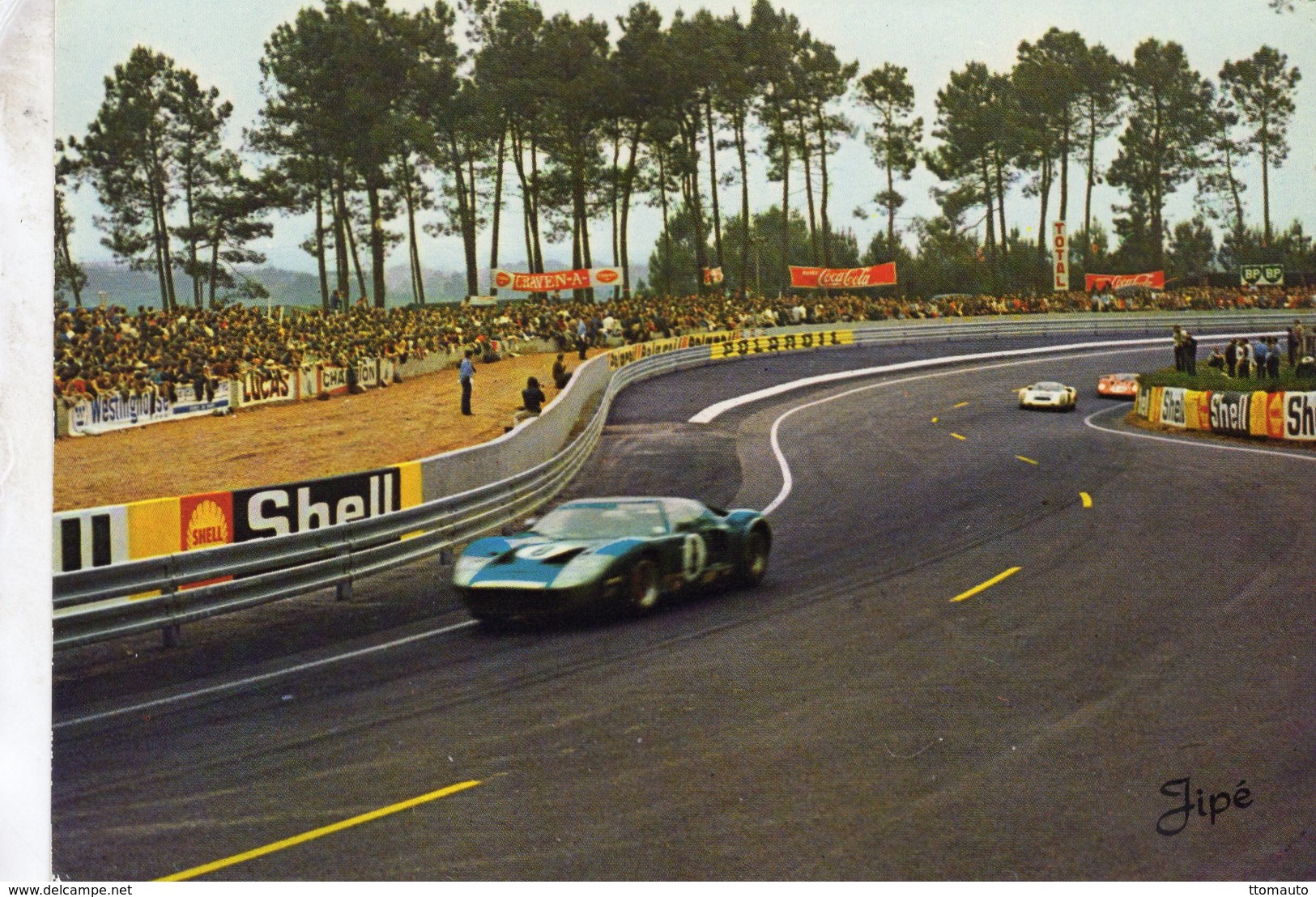 24 Heures Du Mans  -  Dans Les 'S' Du Tertre Rouge - Ford GT40  -  CP - Le Mans