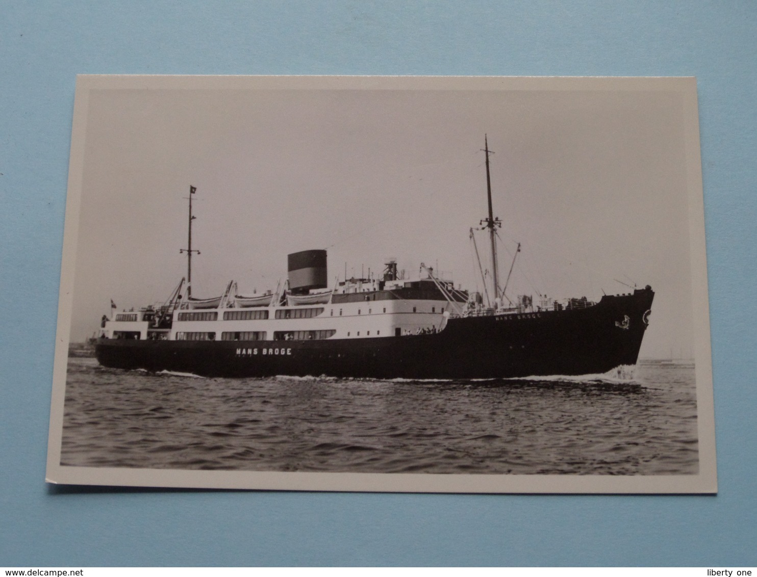 M.S. " HANS BROGE " ( Det Forenede Dampskibs-Selskab ) Anno 19?? ( Zie/voir Photo ) ! - Commercio