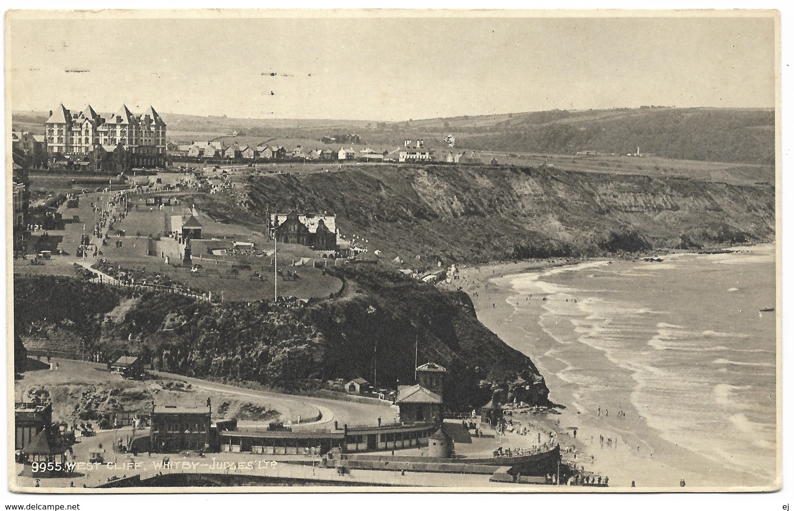 West Cliff, Whitby Postmark 1938 - Judges - Whitby